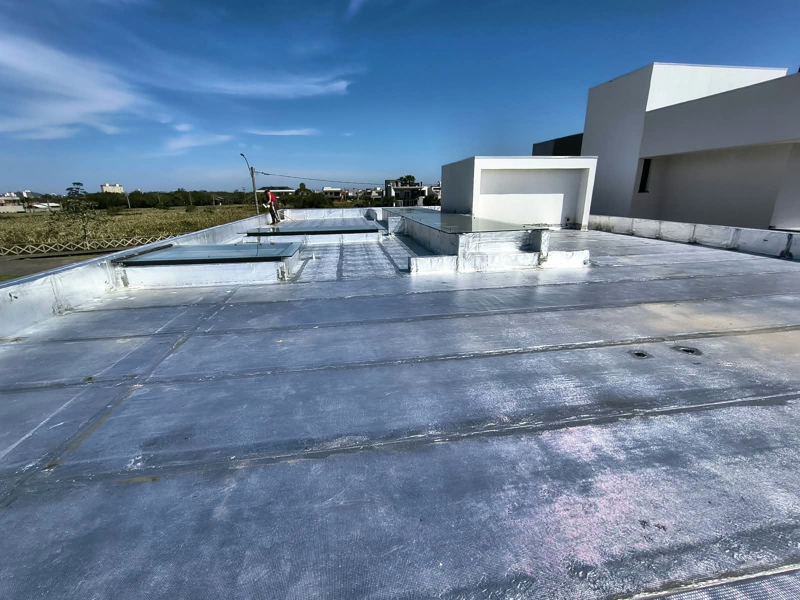 Arremates de Rufos e Laje Impermeabilizada